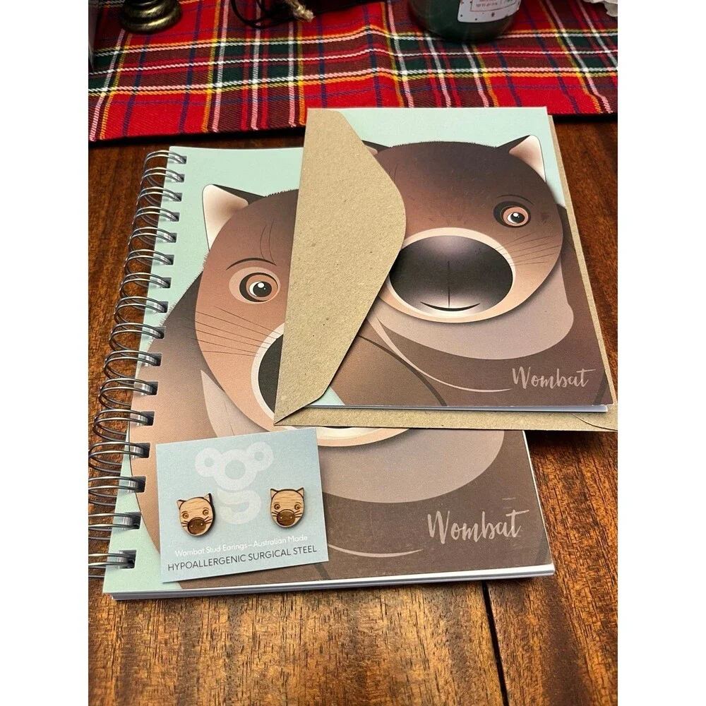 Unlined wombat notebook/journal